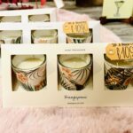 Set van 3 leuke geurkaarsjes met print🌸🌿